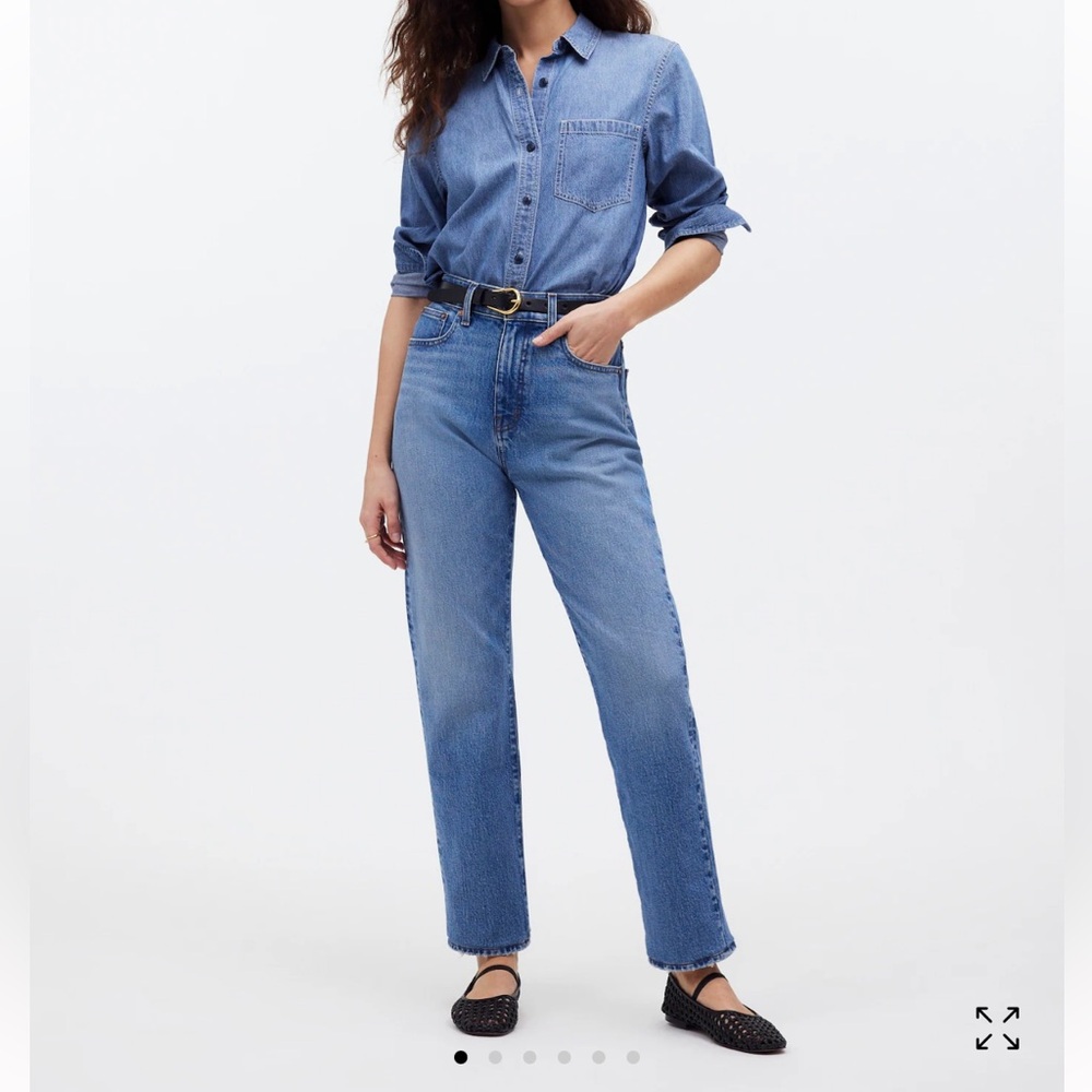 Madewell The '90s Straight Crop Jean